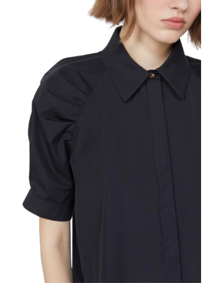 MSTAMORE CAMICIA IN POPELINE 1/2 MANICHE A PALLONCINO