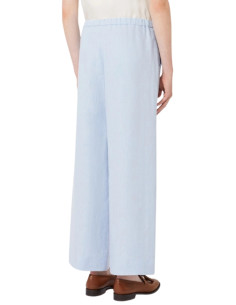SMMAMEDEA PANTALONE IN LINO CELESTECON ELASTICO 2