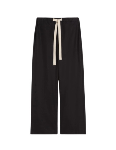 SMMARGENTO PANTALONE CON COULISSE IN POPELINE
