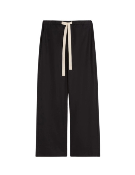SMMARGENTO PANTALONE CON COULISSE IN POPELINE