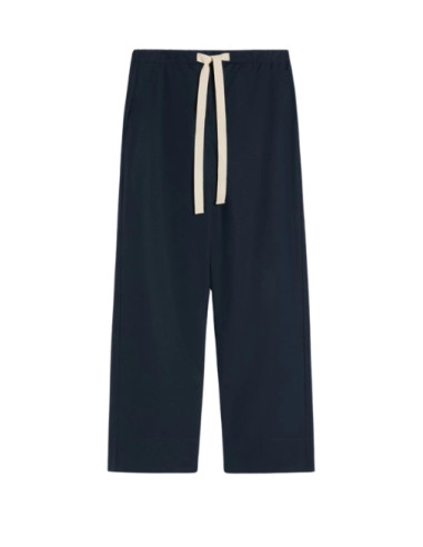 SMMARGENTO PANTALONE CON COULISSE IN POPELINE