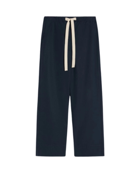 SMMARGENTO PANTALONE CON COULISSE IN POPELINE