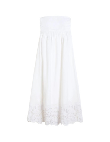 MSTSCENA ABITO DECOLLETTES LUNGO BIANCO CON...