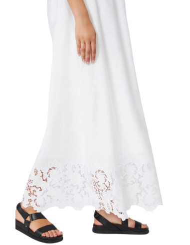 MSTSCENA ABITO DECOLLETTES LUNGO BIANCO CON...