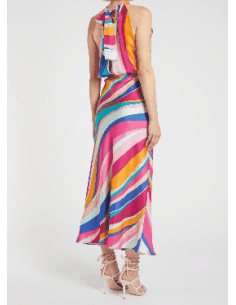 MLLQUIETE ABITO IN SETA MULTICOLOR 2