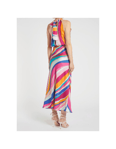 MLLQUIETE ABITO IN SETA MULTICOLOR