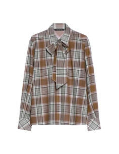 PBIVOLONTA CAMICIA QUADRI NOCCIOLA