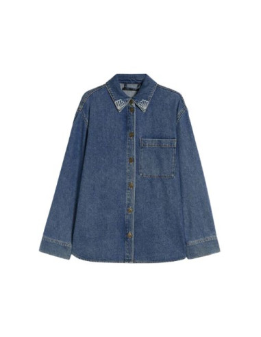 PBBGELO CAMICIA IN DENIM RICAMI MARINI...