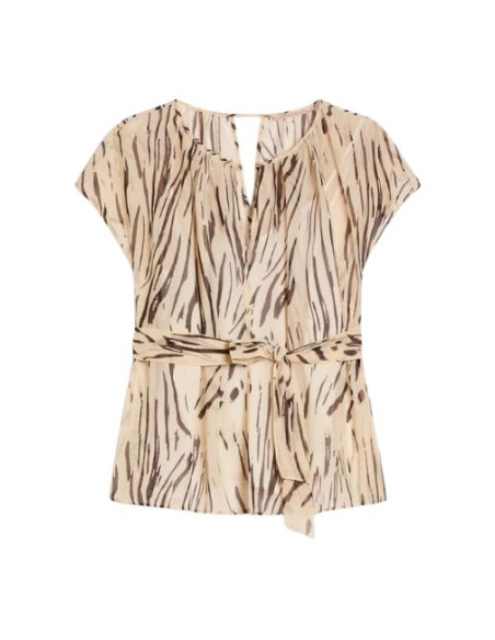 PBPBACIO CAMICIA SMANICATA GIRO SCESO FANTASIA ZEBRATA