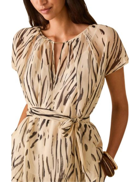 PBPBACIO CAMICIA SMANICATA GIRO SCESO FANTASIA ZEBRATA