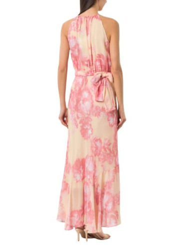 MLLFIERO ABITO ELEGANTE FANTASIA FLOREALE ROSA