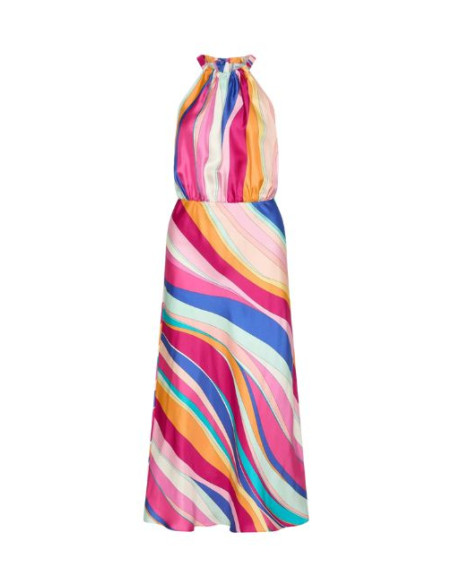 MLLQUIETE ABITO IN SETA MULTICOLOR