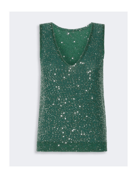WKDMILORD GILET UN MAGLIA CON PAILLETTES