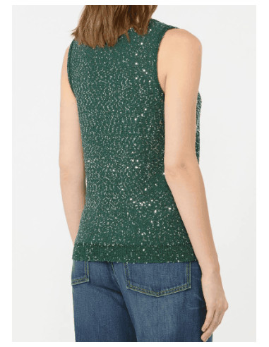 WKDMILORD GILET UN MAGLIA CON PAILLETTES