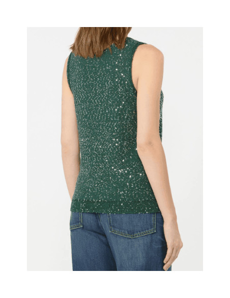 WKDMILORD GILET UN MAGLIA CON PAILLETTES
