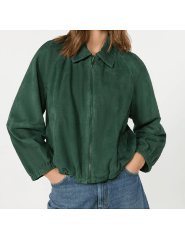 WKDZUPPA GIACCA IN PELLE SCAMOSCIATA