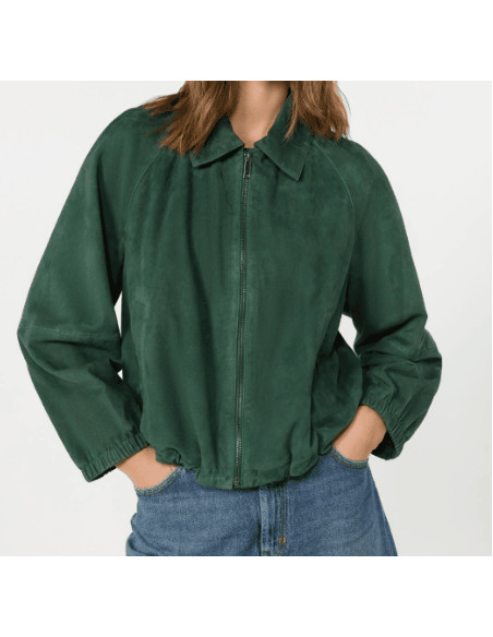 WKDZUPPA GIACCA IN PELLE SCAMOSCIATA