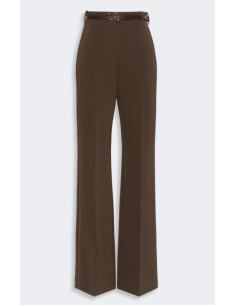 SPXVOLONTA PANTALONE IN JERSEY CON CINTURA