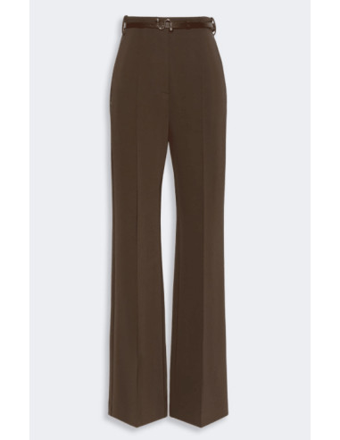 SPXVOLONTA PANTALONE IN JERSEY CON CINTURA