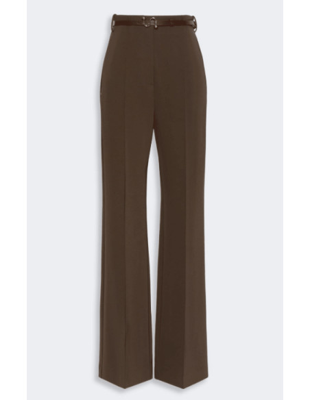 SPXVOLONTA PANTALONE IN JERSEY CON CINTURA