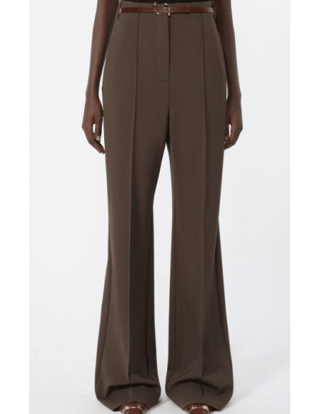 SPXVOLONTA PANTALONE IN JERSEY CON CINTURA