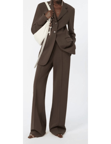 SPXVOLONTA PANTALONE IN JERSEY CON CINTURA