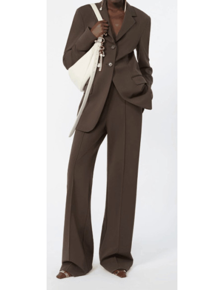 SPXVOLONTA PANTALONE IN JERSEY CON CINTURA