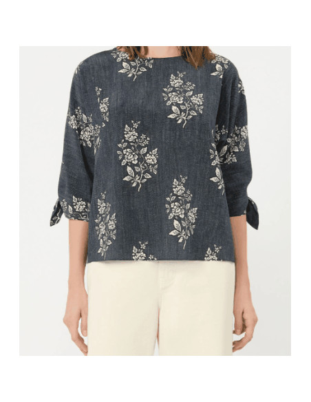 WKDADONE CAMICIA IN SETA FANTASIA 3/4 MANICHE