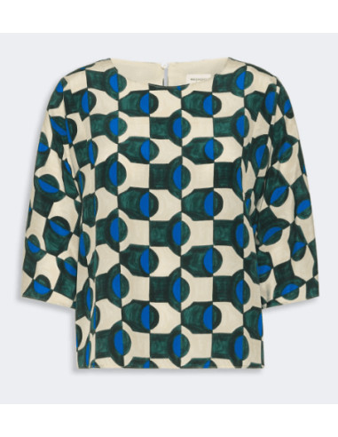 WKDADONE CAMICIA IN SETA FANTASIA 3/4 MANICHE