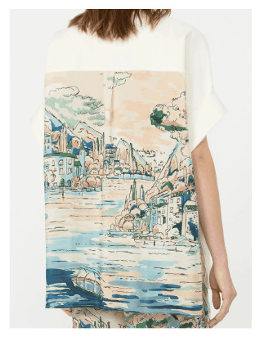 WKDTUONO CAMICIA BIANCA DAVANTI DIETRO ST.SETA