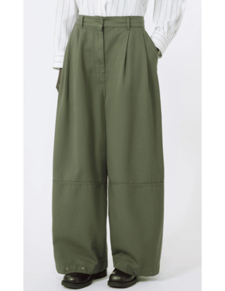 WKDBACCA PANTALONE BARREL IN BULL DI COTONE