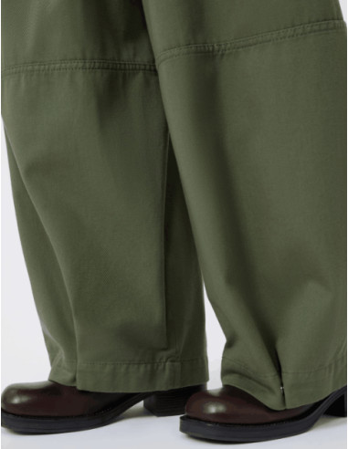 WKDBACCA PANTALONE BARREL IN BULL DI COTONE