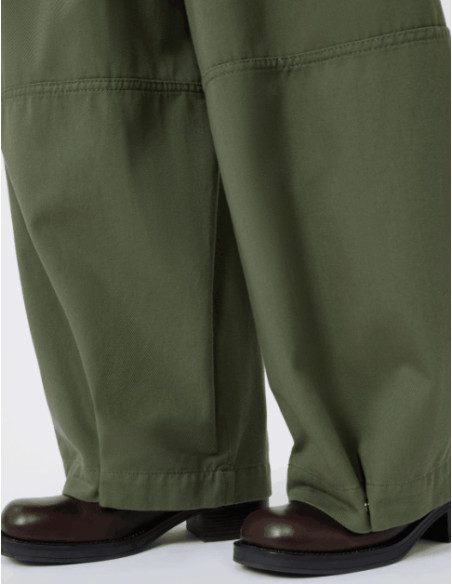WKDBACCA PANTALONE BARREL IN BULL DI COTONE