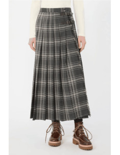 WKDPRISMA GONNA LUNGA A QUADRI KILT 2