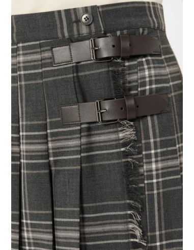 WKDPRISMA GONNA LUNGA A QUADRI KILT