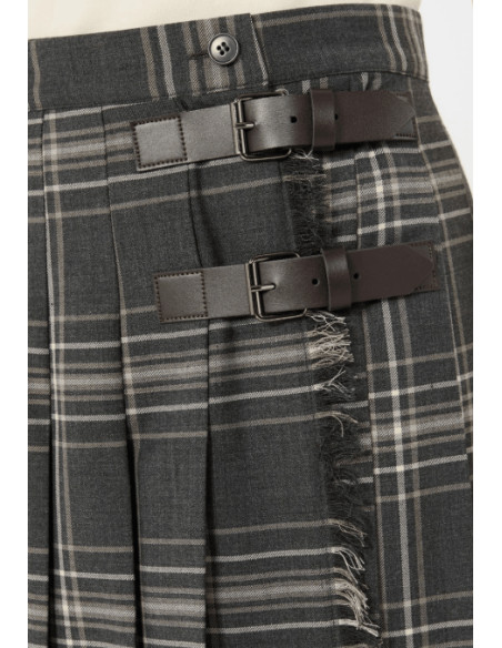 WKDPRISMA GONNA LUNGA A QUADRI KILT