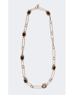 WKARONCHI COLLANA A CATENA CON PIETRE