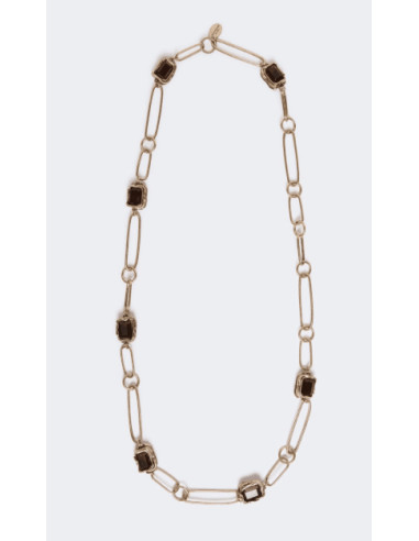 WKARONCHI COLLANA A CATENA CON PIETRE