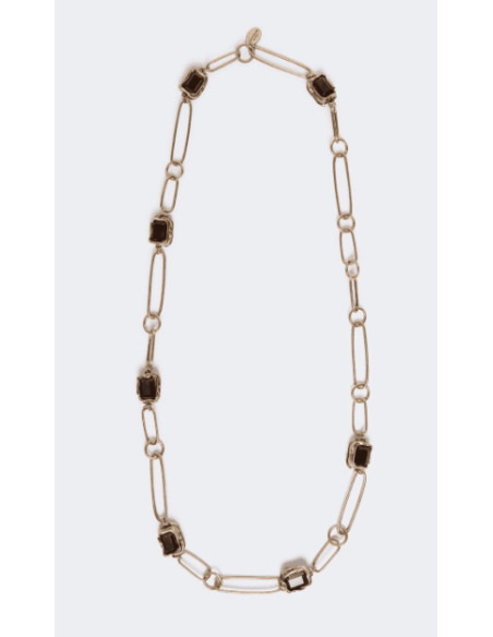 WKARONCHI COLLANA A CATENA CON PIETRE