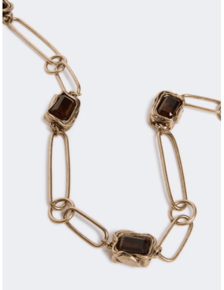 WKARONCHI COLLANA A CATENA CON PIETRE