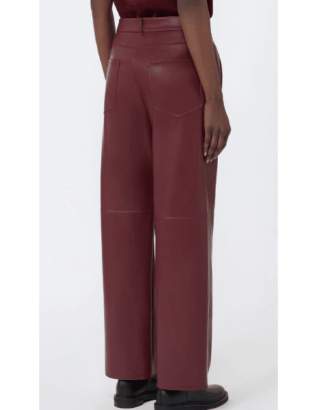 SMMSOSPIRO PANTALONE IN ECOPELLE