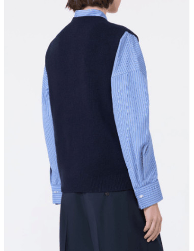 WKDCACAO GILET IN MAGLIA RICAMATO