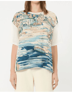 WKDTERZO BLUSA CON STAMPA SETA DAVANTI 2