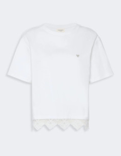 WKDSALA T-SHIRT CON DETTAGLIO RICAMATO