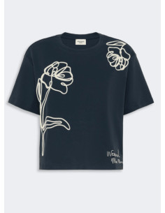 WKDSALA T-SHIRT CON DETTAGLIO RICAMATO 2