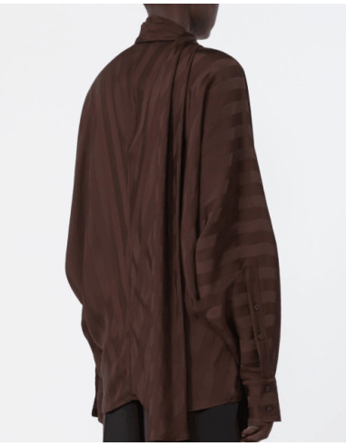 SPXCORSARO BLUSA IN TESSUTO FASCIATO TONO SU TONO