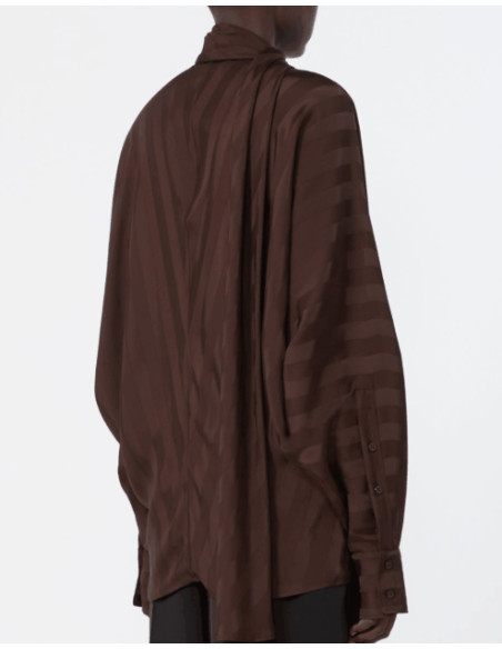 SPXCORSARO BLUSA IN TESSUTO FASCIATO TONO SU TONO