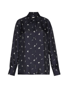 WKDPAVIDO CAMICIA IN SETA FANTASIA MARINA