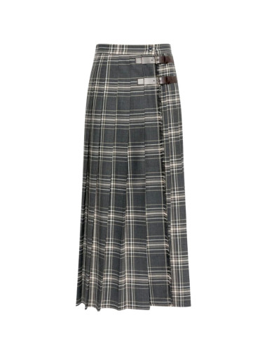 WKDPRISMA GONNA LUNGA A QUADRI KILT