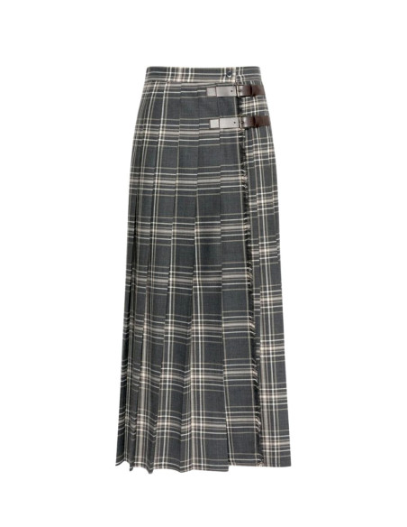 WKDPRISMA GONNA LUNGA A QUADRI KILT
